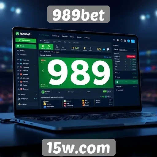 Análise da interface do usuário no site 989bet